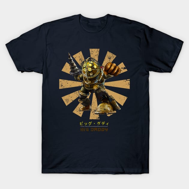 Big Daddy Retro Japanese Bioshock T-Shirt by Nova5